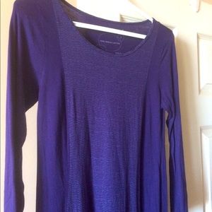 Purple long sleeve tunic tee